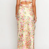 Gabriella Yellow Bloom Maxi Dress 4