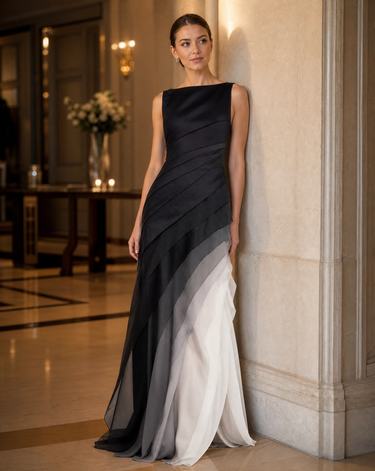 Sleeveless Gown Maxi Dress - for Special Occasions