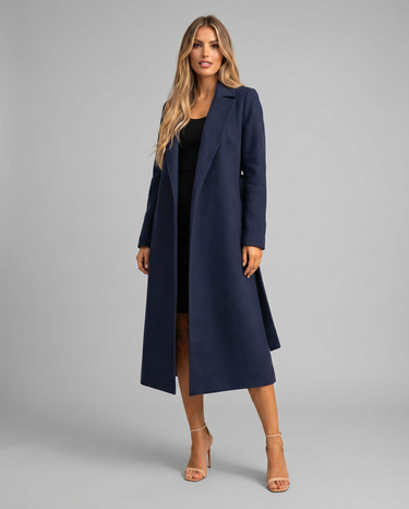 Long Classic Single-Breasted Winter Trench Coat