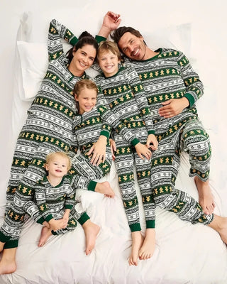 Gingerbread Man Vintage Print Christmas Pajamas Family Set 2025 New Year Men Women Kids Baby Gog Clothes Xmas Home Loungewear 6