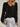 Glynice Sweater | Modern Crochet Sleeve V-Neck Sweater 4
