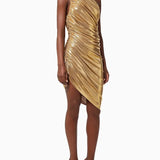 Gold Evening Dresses Luxury Women Clothes 2025 Autumn New Sleeveless Prom Dress Sexy Oblique Shoulder Gown Y2k Brithday Gowns 2