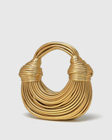 Golden Twisted Hoop Bag 1