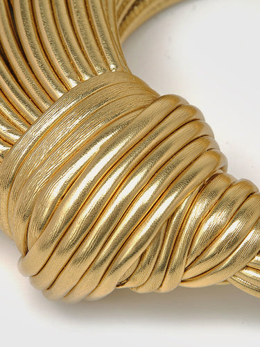 Golden Twisted Hoop Bag 2