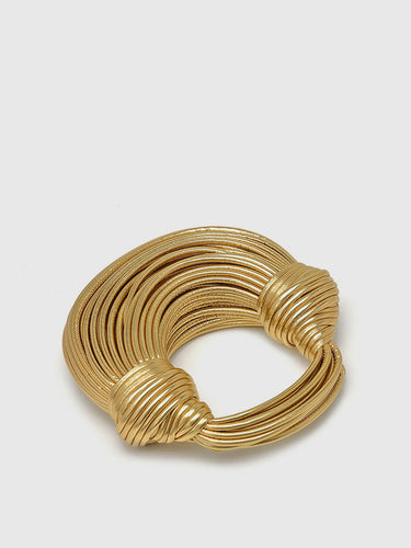 Golden Twisted Hoop Bag 4