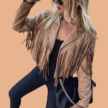 Harper | Western Fringe Cropped Women’s Statement Jacket 1