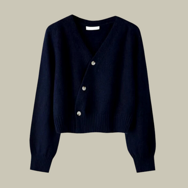 Harper | Women’s Cross Button V Neck Merino And Wool Sweaters 0