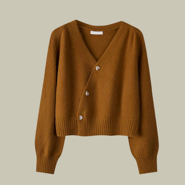 Harper | Women’s Cross Button V Neck Merino And Wool Sweaters 6