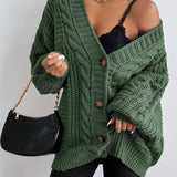 Hearthside Cable Knit Slouch Cardigan 8