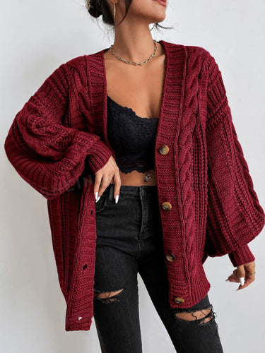 Hearthside Cable Knit Slouch Cardigan 9