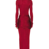 Helsa Slinky Jersey Sarong Maxi Dress 3