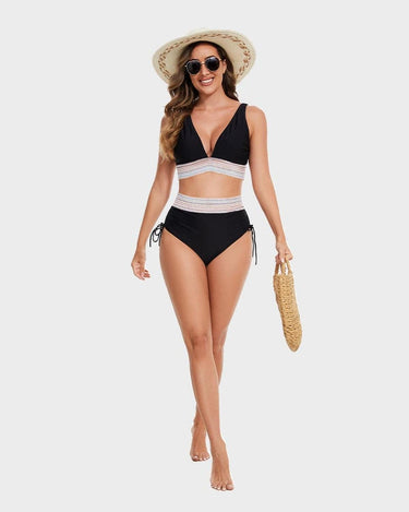 High-Waisted Tummy Control Bikini Set 9