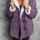 Hooded Coat in Soft Cashmere Feel Fabric 3