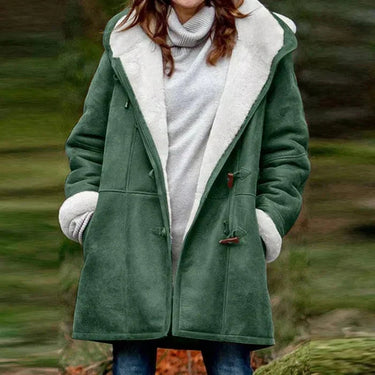 Hooded Coat in Soft Cashmere Feel Fabric 5