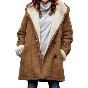 Hooded Coat in Soft Cashmere Feel Fabric 6