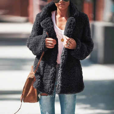 Irena Faux Fur Coat | Fuffy Women's Jacket for Fall and Winter 4