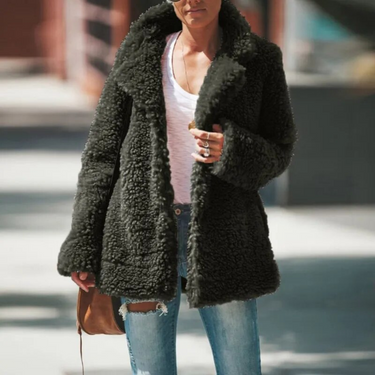 Irena Faux Fur Coat | Fuffy Women's Jacket for Fall and Winter 5