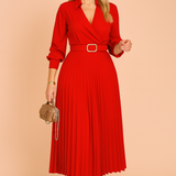 Isabella | Elegant midi summer dress in strong sizes 0