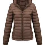 Isla | Lightweight Quilted Hooded Puffer Jacket with Fleece Lining - Lumina 13