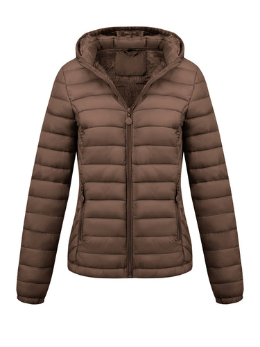 Isla | Lightweight Quilted Hooded Puffer Jacket with Fleece Lining - Lumina 3