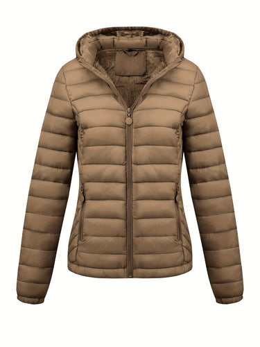 Isla | Lightweight Quilted Hooded Puffer Jacket with Fleece Lining - Lumina 4