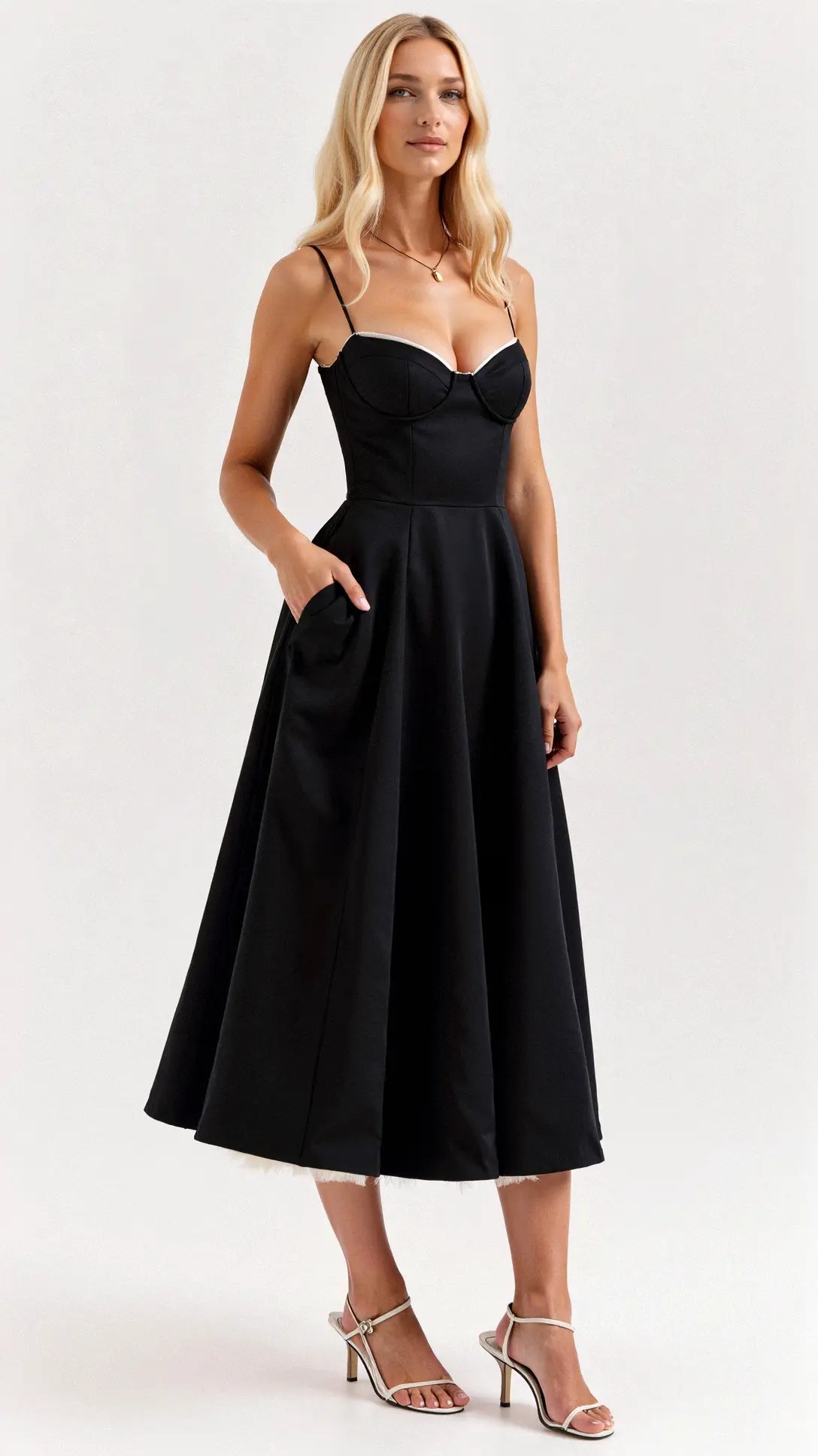 Isolde Tulle Midi Dress 0