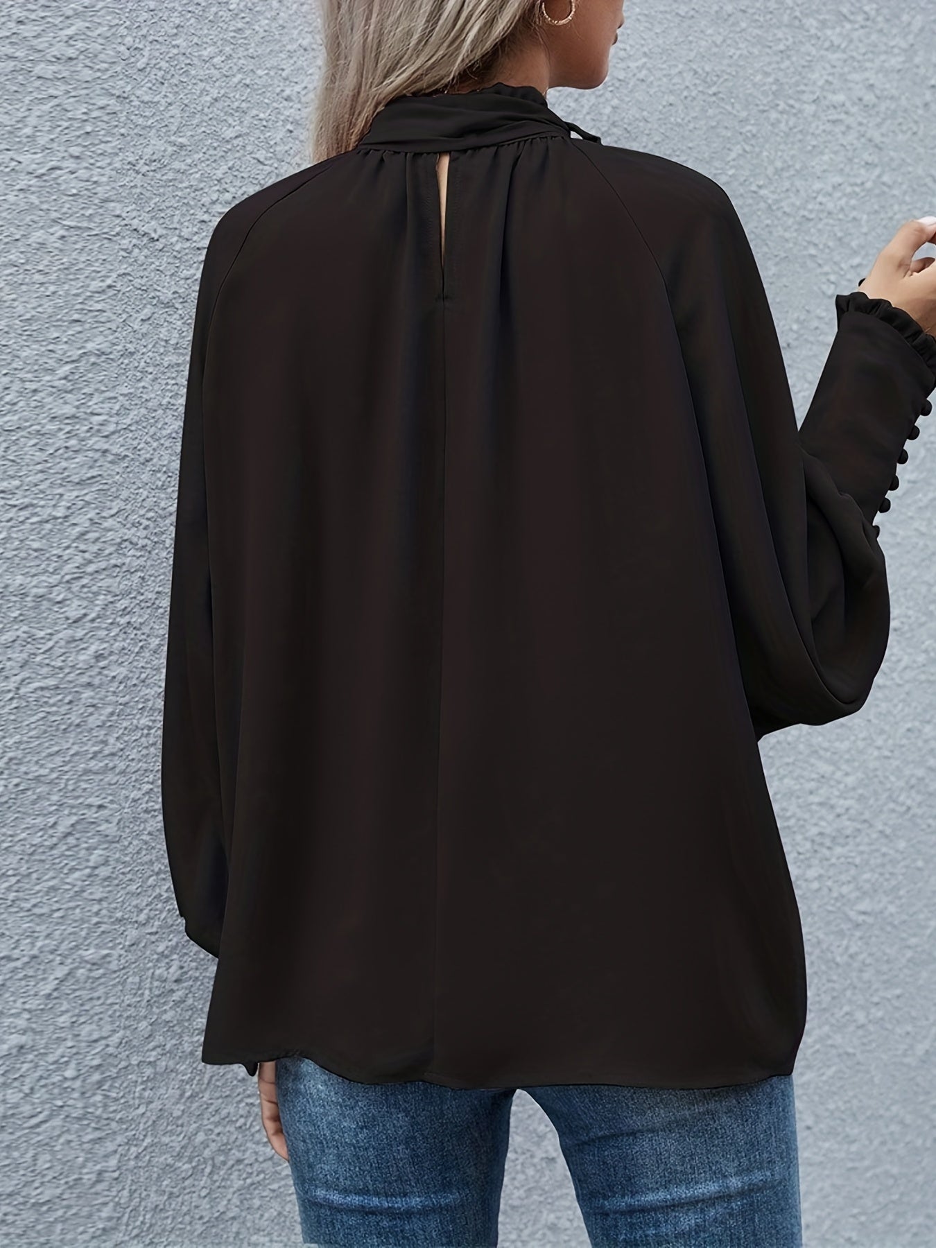 Jude Blouse | Elegant Ruffle Tie-Neck Blouse 3