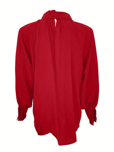 Jude Blouse | Elegant Ruffle Tie-Neck Blouse 5