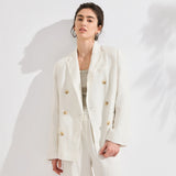 KL7613666 Linen Blazer Jacket – Chic Breathable Summer Outerwear 3