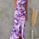 Katherine | Elegant Floral Midi Dress for Warm Weather 1