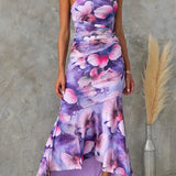 Katherine | Elegant Floral Midi Dress for Warm Weather 2