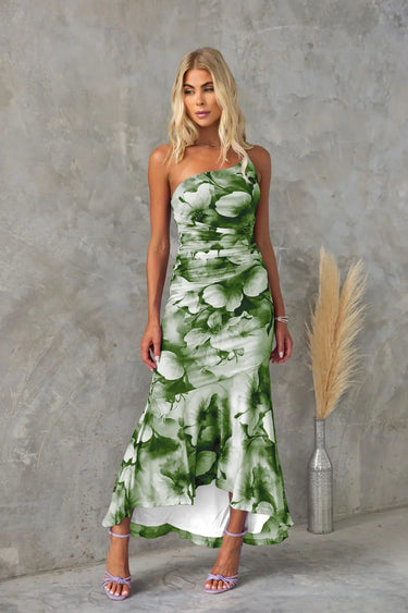 Katherine | Elegant Floral Midi Dress for Warm Weather 9