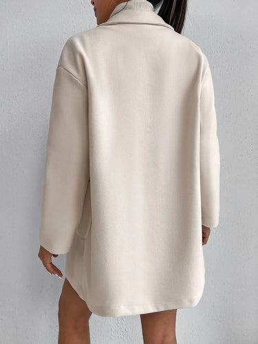 Korean-Style Wool Coat – Elegant Mid-Length Design for Chic Autumn & Winter Wear 1
