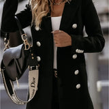 Korean Streetwear Wool Coat Women – Stylish Long Sleeve Autumn Jacket 2