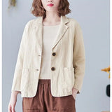 Korean Style Blazer Jacket – Lightweight Loose Fit for Spring & Autumn 3