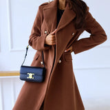 Korean Wool Coat – Double-Breasted Elegant Design for Cozy Autumn Style 1