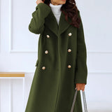 Korean Wool Coat – Double-Breasted Elegant Design for Cozy Autumn Style 11