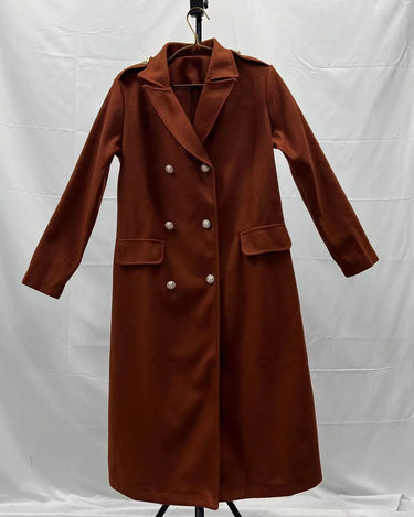 Korean Wool Coat – Double-Breasted Elegant Design for Cozy Autumn Style 2