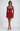 Red Lace Up Mini Dress