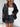 Ladies' autumn and winter casual black zipper loose PU jacket jacket 0