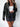Ladies' autumn and winter casual black zipper loose PU jacket jacket 3