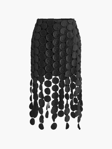 Laser Cut Multi Circle Double Layered Skirt 3