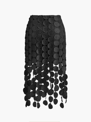 Laser Cut Multi Circle Double Layered Skirt 4
