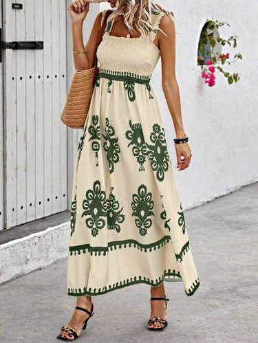 Lauren | Summer Bohemian Long Dress - High-Quality Fabric 1