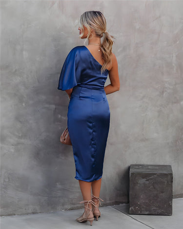 Liliana - Elegant one-shoulder cocktail dress 1