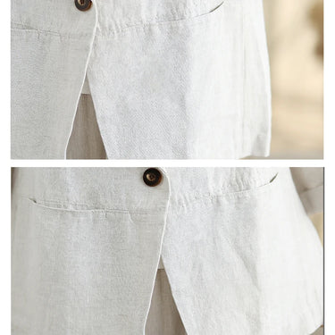 Lina Women's Jacket – Lightweight Cotton Linen Design for Casual and Elegant Outings 5