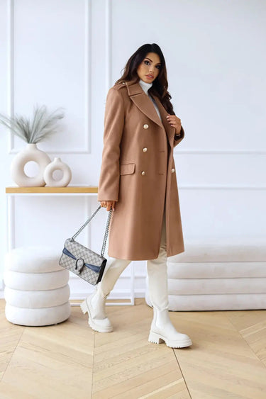 Liva | Double-breasted wool coat for women 5
