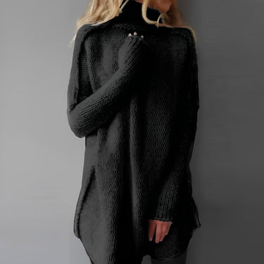 Long knitted sweater 1