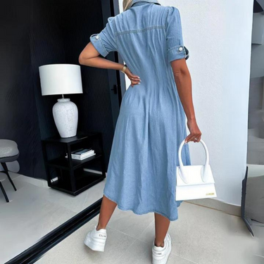 Loose denim dress 1