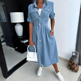 Loose denim dress 2